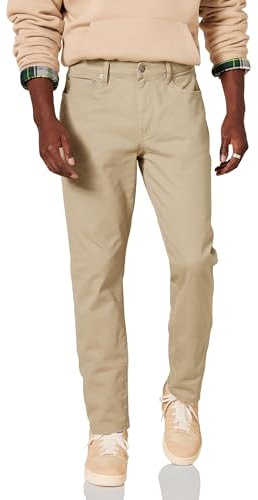 Amazon Essentials herr Athletic-Fit 5-fickors stretch twillbyxor (finns i stora och långa)