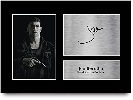 HWC Trading A4 Jon Bernthal The Punisher Geschenke Gedrucktes Signiertes Autogramm Foto für Fans von Fernsehshows