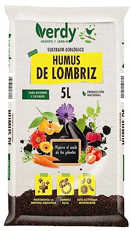 SUSTRATO HUMUS DE LOMBRIZ 5L VERDY