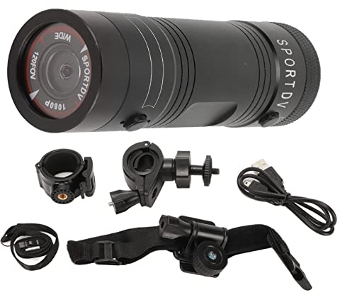 Cámara para Casco de Motocicleta, HD 1080P, Cámara de Acción Deportiva, Gran Angular de 120 Grados, Cámara de Video Impermeable para Casco, Grabadora de Video para Deportes de Bicicleta Compacta