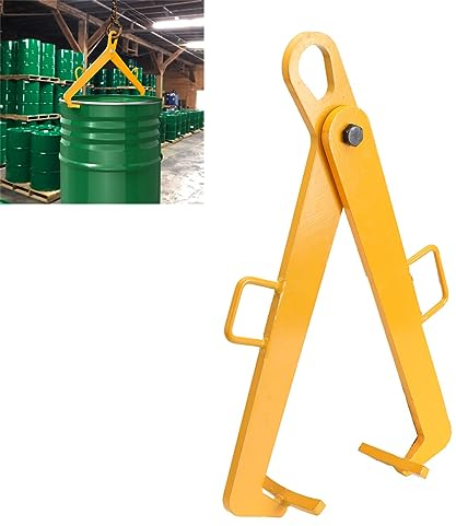 Alicates de Elevación para Barriles de Aceite de 600 kg, Abrazadera de Elevación Vertical Pinzas para Barriles, Elevadores Garra Ganchos para Barriles, Pinzas Forestales para Troncos, Brazo de Agarre