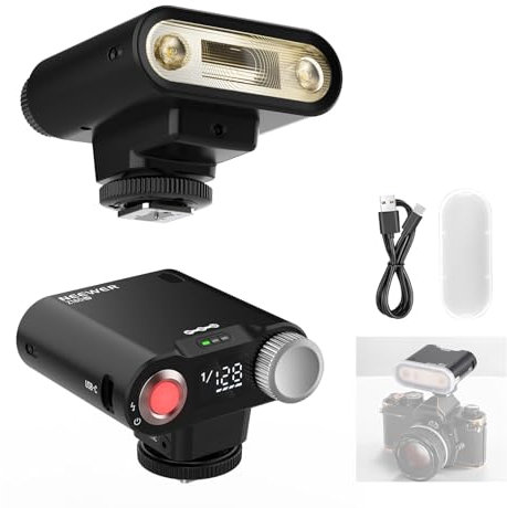 NEEWER Z160 SE Flash para Cámara 20Ws GN15 6000±200K Speedlight Potencia Manual 1/1-1/128 y S1/S2 Modo 3.7V/1200mAh Batería 650 Luz Estudio Máxima Potencia Compatible con Canon Nikon Sony Fuji Olympus