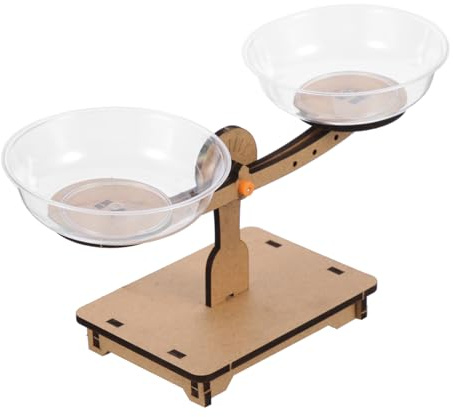 HONITANO Wooden Balance Scale Toy Educational Math Game for Kids with Weighing Scale Set to Learn Weight Concepts and Enhance Calculation Skills