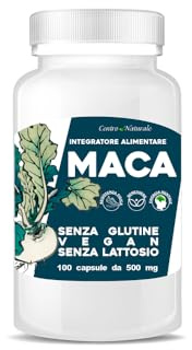 MACA - 100 Capsule Veg - Alto dosaggio - Integratore alimentare - Estratto di radice di Maca - Equilibrio Ormonale - Energia - Forza - Benessere