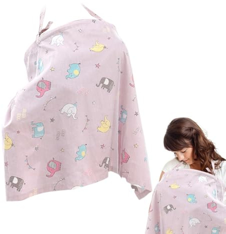 Panno di copertura per allattamento al seno, 50 g, scialle per allattamento, portatile, anti sbirciatina, in cotone, confortevole, mantello per maternità, accessorio da viaggio per mamma, per uso
