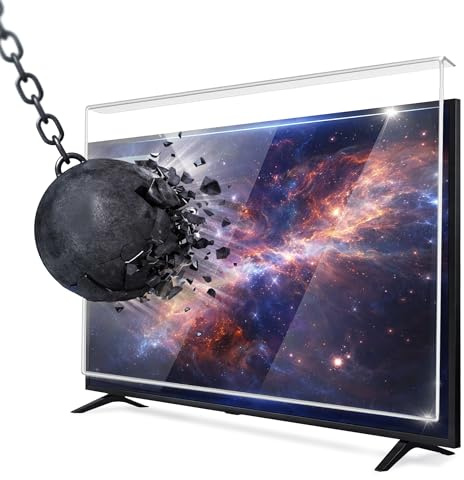 Bamof TV Screen Saver 127 Écran 50 Pouces Suspendu Fixe Protection Anti-Dommage TV Film pour LCD LED 4K OLED QLED HDTV Protecteur d'écran pour TV LCD LED 4K HDTV