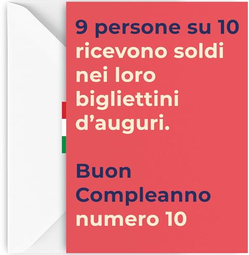 EchoPrints Biglietto Auguri Uomo Donna Porta Soldi con Busta - Biglietti Auguri Compleanno Divertente (9 su 10)