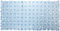 Brandsseller Badewanneneinlage 70x35 cm Badewannenmatte Duschmatte in Steinoptik Blau-Transparent