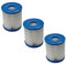 vhbw 3X Filterkartusche kompatibel mit Bestway Flowclear 58381 (1,249 l/h) Swimmingpool, Filterpumpe - Wasserfilter Blau Weiß