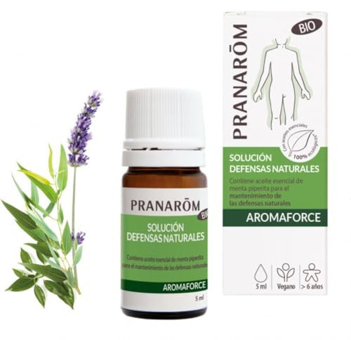 PRANAROM - Aromaforce - Solución Defensas Naturales - Sinergia de Aceites Esenciales 100% Bio - Mantenimiento de la Inmunidad - 5 ml
