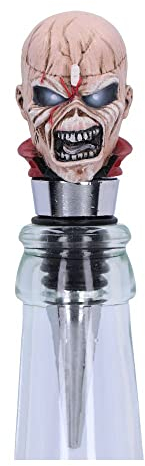 Nemesis Now Officially Licensed Iron Maiden The Trooper Bottle Stopper, Silver, 10cm, Argentée