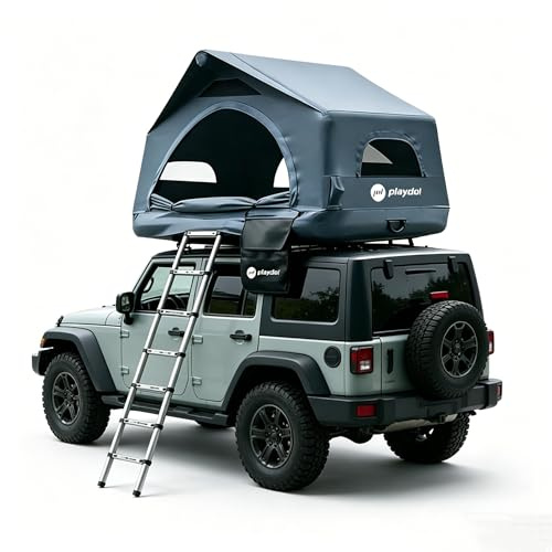 TentHome Tenda da Tetto Auto 2-3 Posti, Tenda Gonfiabile da Campeggio per Auto sul Tetto per SUV Jeep Van Furgone Roulotte Pick up, Facile da Montare, Portatile, Impermeabile, Anti UV