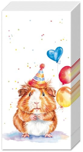 IHR Papiertaschentücher Kalli - 10er Pack 21x21 cm, Frühjahr, DIY, Ideal für Servietten- oder Decoupage-Technik