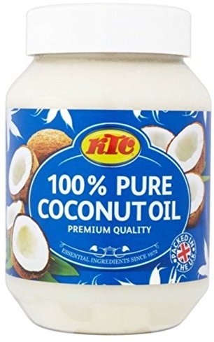 Ktc - 100% puro olio di cocco per capelli, cura della pelle, cucina, oil pulling (500 ml)