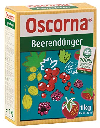 Oscorna Beerendünger organischer NPK Naturdünger für Beerenobst und Obstbäume 1 Kg Karton