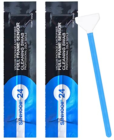 SANHOOII DSLR ou appareils Photo Reflex Capteur Plein Format kit de Nettoyage (Ne Contient Pas de Liquide de Nettoyage),20pcs Full Frame Sensor Cleaning swabs kit
