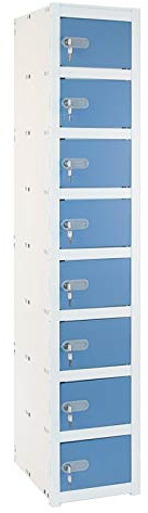 Taquilla Metálica 8 Puertas 1 Módulo Med: 1800 x 280 x 520 mm. Desmontado