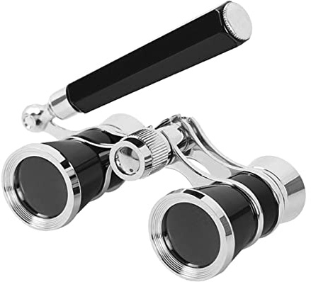 Aroncent Opera Glasses Binoculars 3X25 Vintage Theater Glasses Mini Binocular Compact with Handle for Adults Kids Women in Opera Musical Concert