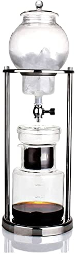GUOQDAMI Moderna caffettiera a sifone, lussuosa caffettiera a goccia ghiacciata per cucina, ufficio, caffettiera multifunzionale Caffettiera Pour Over