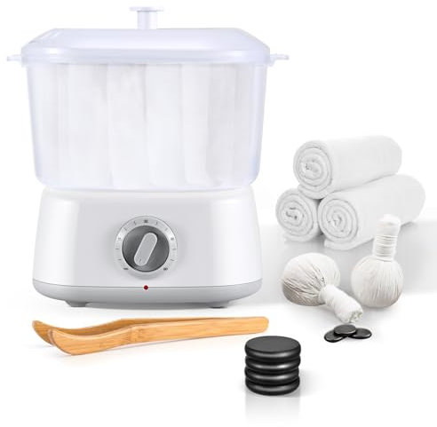 SenDeluz Scaldasalviette, Scaldasalviette Elettrico con Clip per Asciugamano, Scalda Asciugamani Estetica da 3 Litri di Grande capacità a Riscaldamento Rapido per Spa Barbiere Uso Domestico