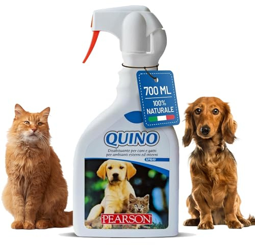 PEARSON Disabituante per Cani e Gatti Spray 700ML, Profumo Agrumato, Spray Anti Pipi Gatto e Cane, Soluzione Anti Urina per Interni ed Esterni, Disabituante Gatti Made in Italy
