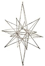 House Doctor, Ornament, Star, Champagner