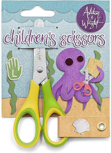 Ashton and Wright - Kinderschere, weich, 12 cm (Green x 1)