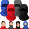 Sintege 4 Kinder Balaclava Sturmhauben Warme Fleece Gesichtshauben Winddichte Winter Skimasken (Schwarz, Grau, Rot, Blau)