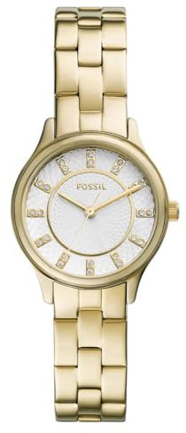 Fossil BQ3916 Modern Sophisticated Three Hand Gold Stainless Steel Watch - BQ3916, Gold, Modern