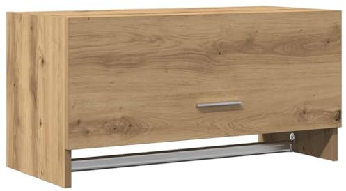 vidaXL Garderob ek 70x32,5x35 cm konstruerat trä, förvaringsskåp, armoire, smal vägggarderob, garderobsförvaring, hallgarderob, hängande garderob