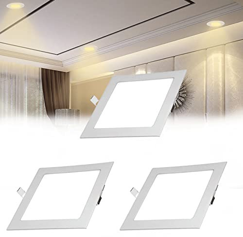 HFDJRWK Lampada da Incasso a LED 4000K Lampada da Incasso a LED Ad Alta Luminosità 3W/4w/6w/9w/12w/15w/18w Adatta for L'illuminazione di Interni(4w,3pcs)