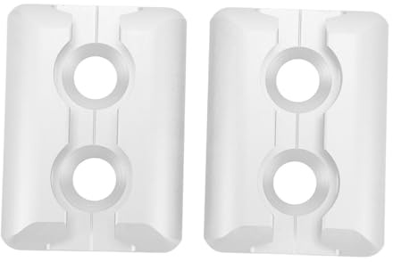 Klanata L Track Anchor Points, 2-Pack Aluminum Alloy Square Tie Down Anchors for Trailers, Truck Beds, Campers & Motorhomes