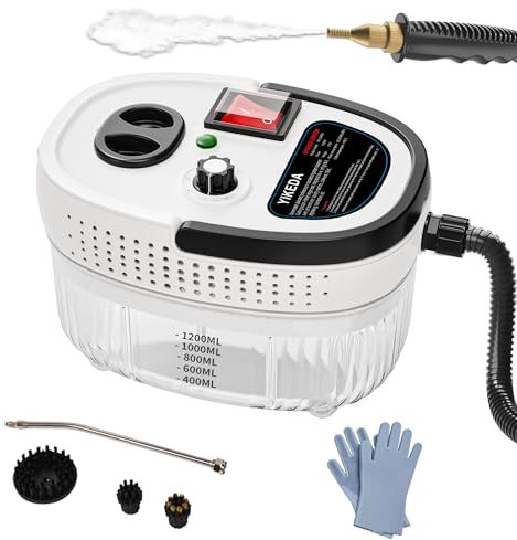 YIKEDA Handheld Steam Cleaner,Portable High-Pressure Steam Cleaner,Quickly Generate High-Temperature Pressurized Steam for Deep Cleaning of Kitchen, Bathroom, Car and Sofa Windows,for Christmas Gifts