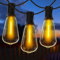 AVANLO LED Lichterkette Außen 18.2M/60FT Terrasse Lichterkette Outdoor Bruchsicher Retro ST38 Glühbirnen Wasserdicht für Garten,Balkon,Hochzeiten,Pergola,Bistro,Partys Lichterkette Kugeln Innen