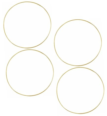 OUNONA 4stücke Teiliges Dreamcatcher Ringe Große Hoops Für Windspiel Für Bastelprojekte Und Dekoration Im Zuhause Garten Und Geschäft