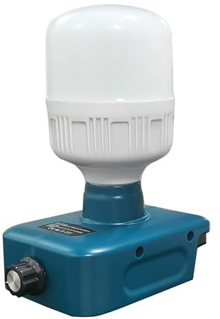 Luz de trabajo LED Compatible con Makita 18V Batería, Lámpara con batería Linterna de mano para Camping, Reparación de Coches, Iluminación de Emergencia y de obras