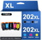 Halloya 202XL Druckerpatronen für Epson 202 XL Multipack Kompatibel mit Epson Expression Premium XP-6000 XP-6005 XP-6100 XP-6105 XP6000 XP6005 XP6100 XP6105 (5er-Pack)