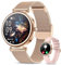 Smart Watches for Women,1.27 HD Ladies Smart Watch with Bluetooth Call,120+ Sports Modes,Heart Rate/Blood Pressure/SpO2 Monitor,IP68 Waterproof,Fitness Tracker,Smartwatch for Android/iOS Rose Gold