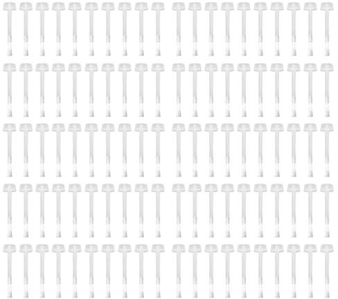 SOLUSTRE 100 Stücke Nagellack Pinsel Bürste Einweg Lippenpinsel Lippenbürsten Gel Ersatzbürste Lippenstift Lipgloss Stab für Damen Mädchen Nail Art Nagel Kunst Zubehör