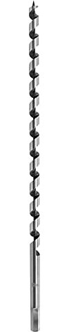 QWORK® Wood Auger Drill Bits, 12mm x 400mm, Cuts Shallow and Deep Holes in Wood, 1 Piece