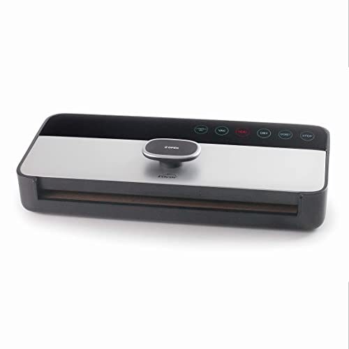 Lacor - 69357 Máquina de Vacío SMART2 con sistema Ultrarrápido, Doble Bomba de vacío con Succión de 5 L/min, Tapa Extraíble, Medidas 38x16x6 cm, Gris y Negro