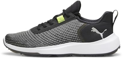 Puma Men Fusion Crush Sport Golf Shoe, Puma Black-Electric Lime, 39 EU
