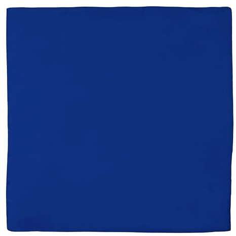 MAPIMANIA - Foulard Donna 70x70 in Misto Seta Blu Royal – Morbido e Setoso al Tatto, Alta Qualità – Accessorio Elegante per Collo, Capelli o Borsa