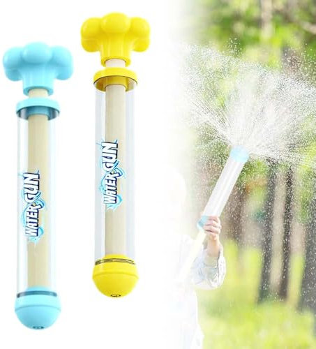 Feuerwerks Wasserpistole Spielzeug, 2025 Neu WassersprüHspielzeug Romantische Feuerwerk Water Squirter, Wasserspielzeug Kinder Outdoor Spielzeug zum Baden Pool Party (Blau + Gelb)