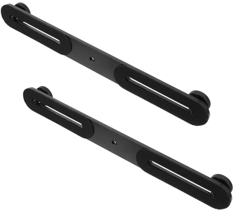 HOMSFOU Supporto per Flash e Microfono Barra Regolabile 2 Pezzi, Staffa di Estensione per Fotocamera Vite 1/4, Portata Fino a 2 Kg, Accessorio per Fotografia e Registrazione