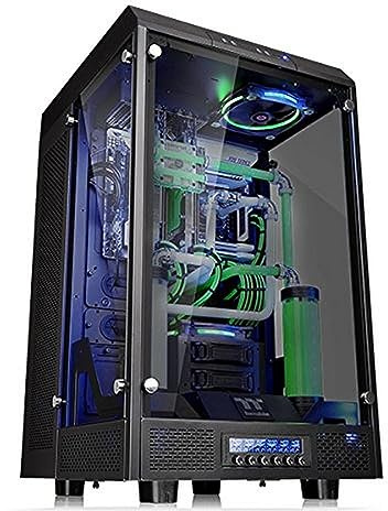 Thermaltake The Tower 900 Full-Tower Negro - Caja de ordenador (Full-Tower, PC, SGCC, Vidrio templado, ATX, EATX, Micro-ATX, Mini-ITX, Hogar/Oficina, Negro)