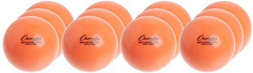 Champion Sports Field Hockey Balls, Regulation Size, 12-Pack, 2.75” Each - Sports Practice Hockey Ball Set for Fields, Grass, Turf - Durable, Bouncy, Lightweight, Bright Colored - Orange