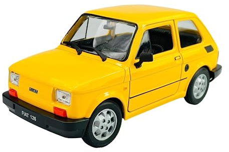 Welly Fiat 126 - Polski Fiat 126p 1972-2000 1/21, modelo Auto Die Cast, nuevo en caja
