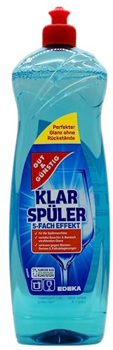 Gut & Günstig Klarspüler 5-Fach Effekt, 12er Pack (12 x 1 l)
