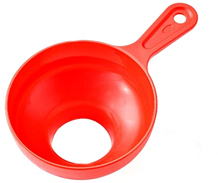 TREGOO Trichter Silicone Collapsible Funnel Foldable Telescopic Liquid Filling Funnel Wide Mouth Regular Jam Spice Package Kitchen Jars Tools (Color : 1PC Red)